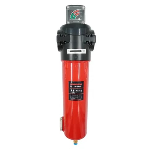 HRS-MFB6500IF Фильтр магистральный с датчиком загрязненности и автоматическим конденсатоотводчиком; Производительность: 6500 л/мин; Максимальное давление: 16 бар; Фильтрация твердых частиц: 1 мкм; Остаточное содержание масла: 0.1 мг/м3; Соединение: G