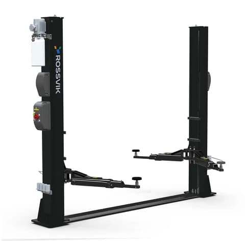 Автоподъемник двухстоечный ROSSVIK PRO V2-4.0 г/п 4.0т, 380В, с нижней синхронизацией. Серый