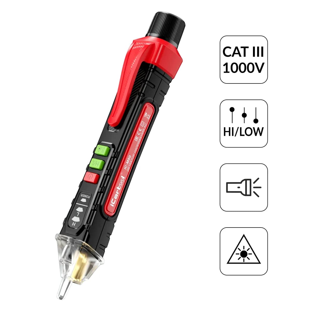 IC-M80 Бесконтактный индикатор напряжения iCartool IC-M80