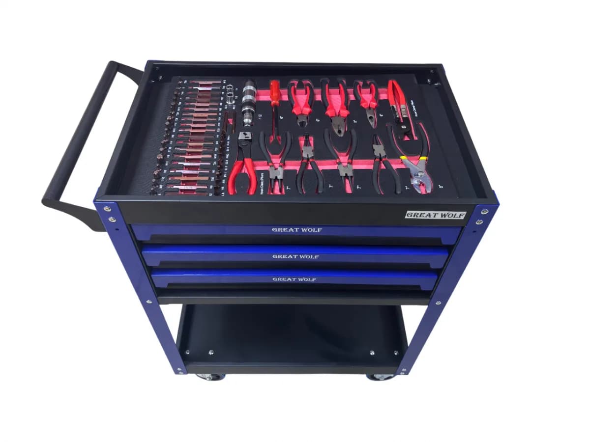 Тележки инструментальные GW-3ST1 Blue