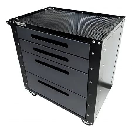 Инструментальная тележка GWT-G4 Great Wolf 4 ящика, колеса с тормозом, серая