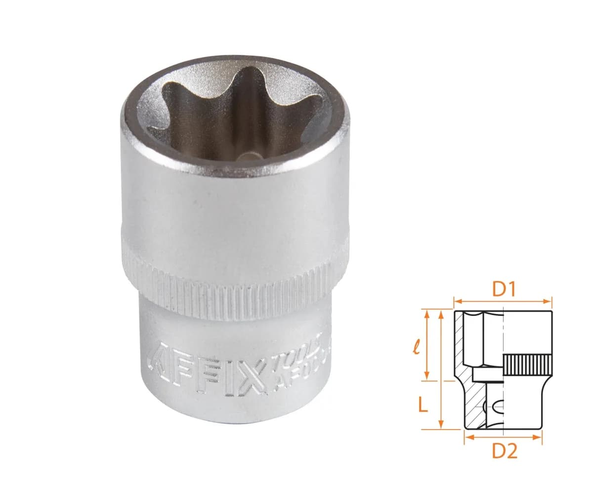 Головка торцевая TORX Е-стандарт 1/2", E24 AFFIX AF00043024