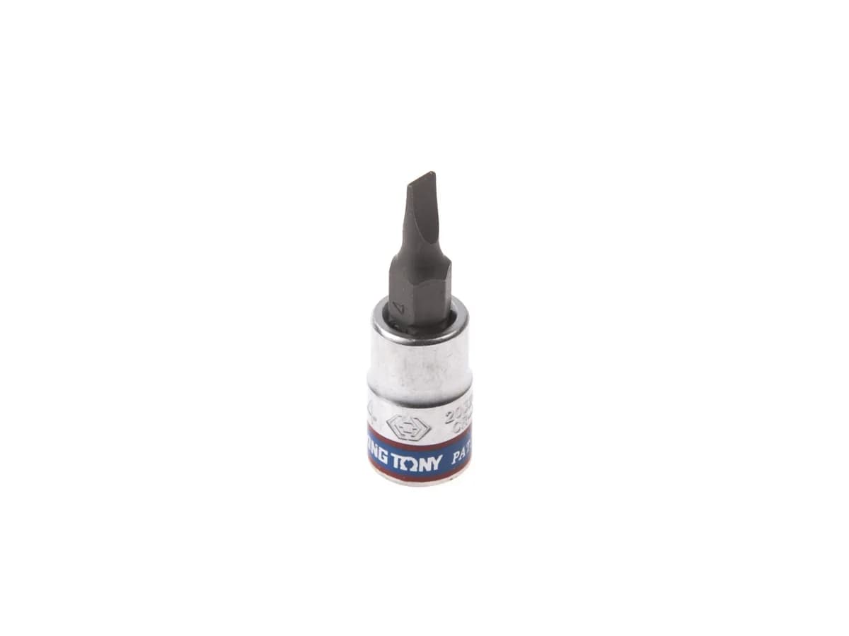 Насадка (бита) торцевая 1/4", Slotted, 4х0,8 мм, L = 37 мм  KING TONY 203204