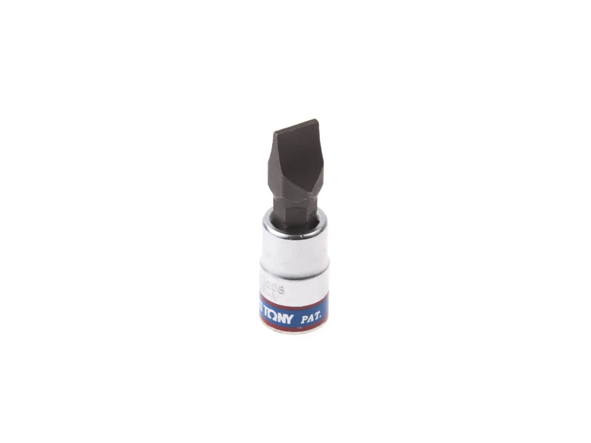 Насадка (бита) торцевая 1/4", Slotted, 8х1,2 мм, L = 37 мм KING TONY 203208