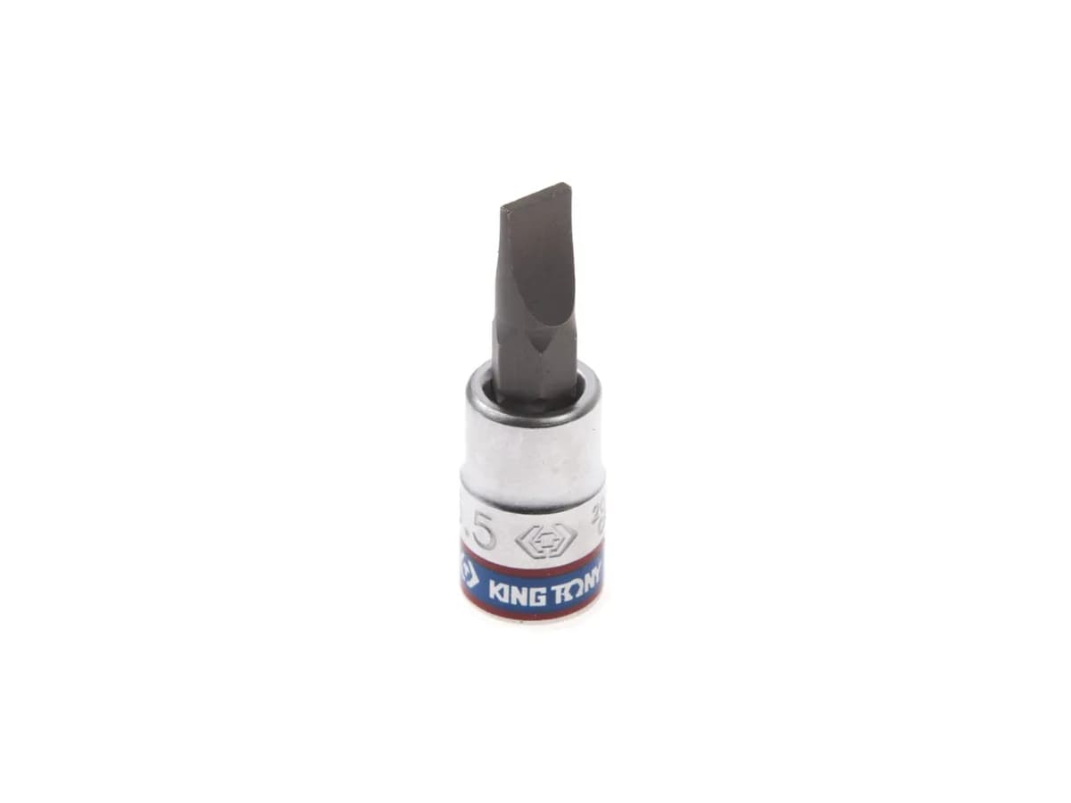 Насадка (бита) торцевая 1/4", Slotted, 6,5х1,2 мм, L = 37 мм  KING TONY 203265