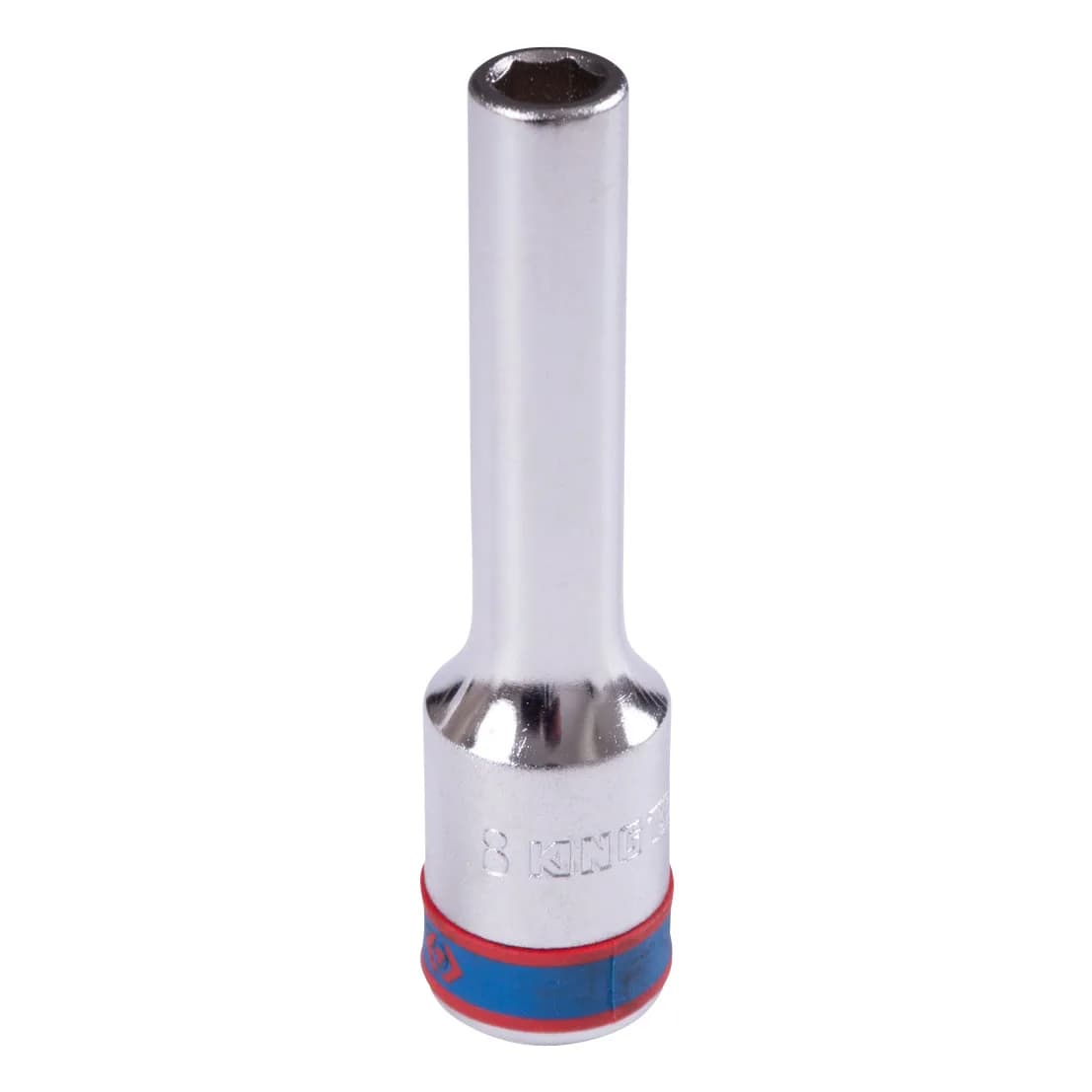 Головка торцевая глубокая шестигранная 1/2", 8 мм KING TONY 424508M