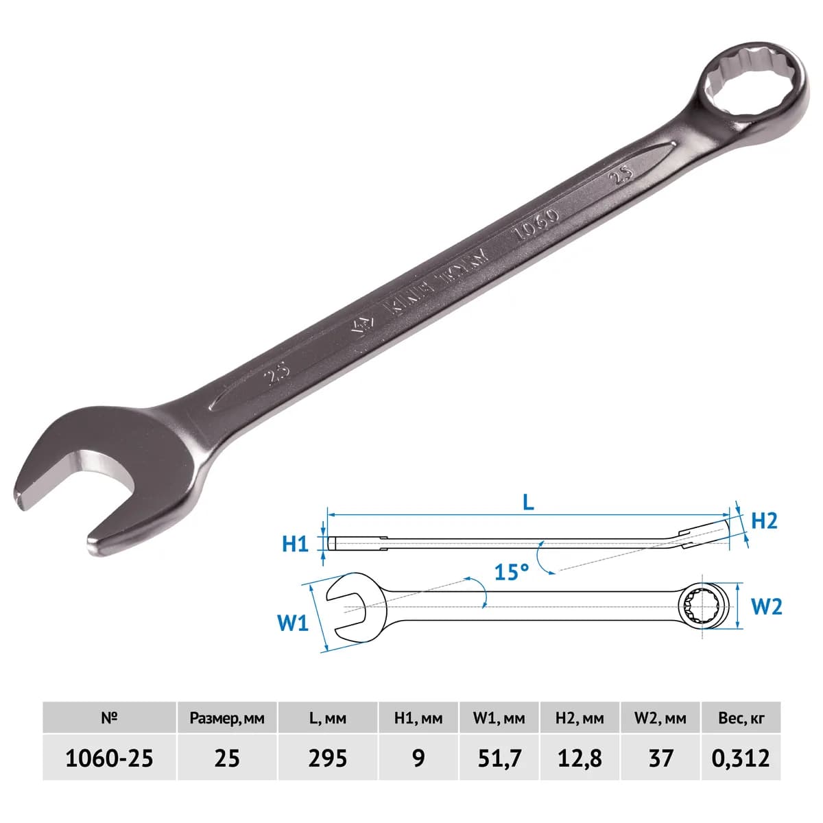 Ключи гаечные 1060-25