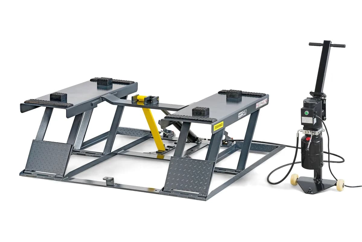 KraftWell FORBI 3.0G Подъемник комплект ножничный 3 т, подъем 620 мм