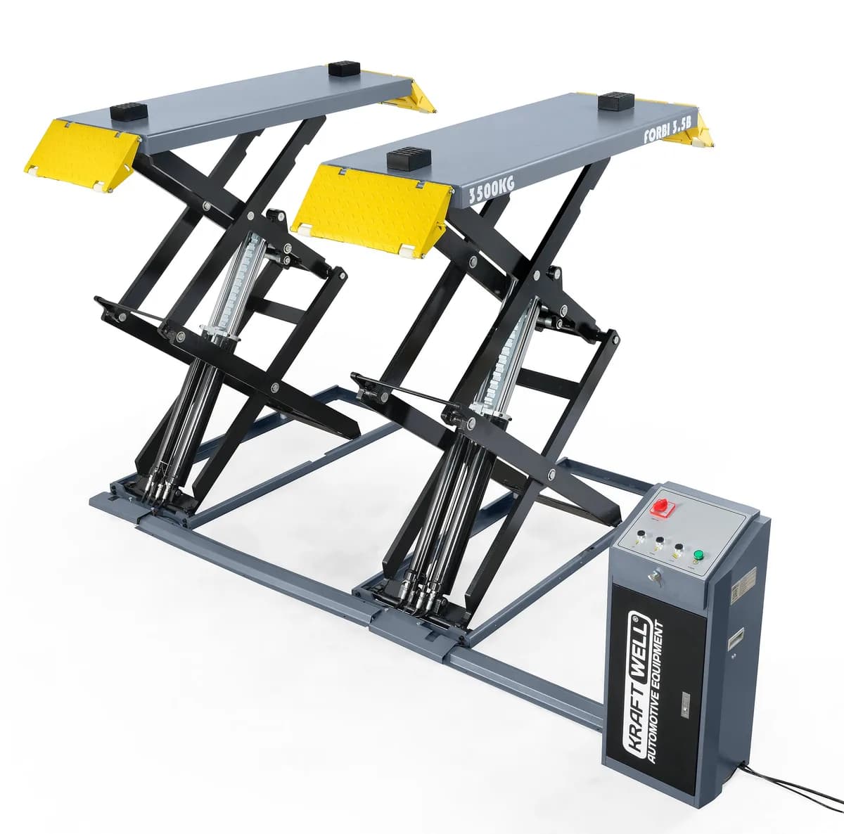 KraftWell FORBI 3.5B/220 Подъёмник комплект ножничный г/п 3,5 т. низкопрофильный