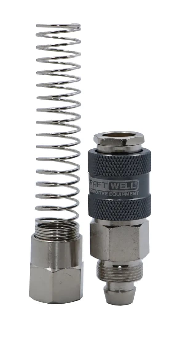 KraftWell KRW-QCS1014F БРС "мама" c пружиной для шланга 10*15 мм, 1 шт
