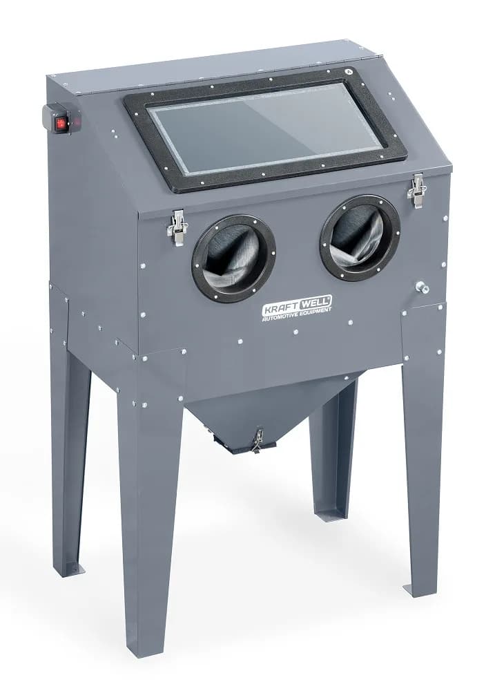 KraftWell KRW-SB220F Камера пескоструйная, фронтальная загрузка, 220 л