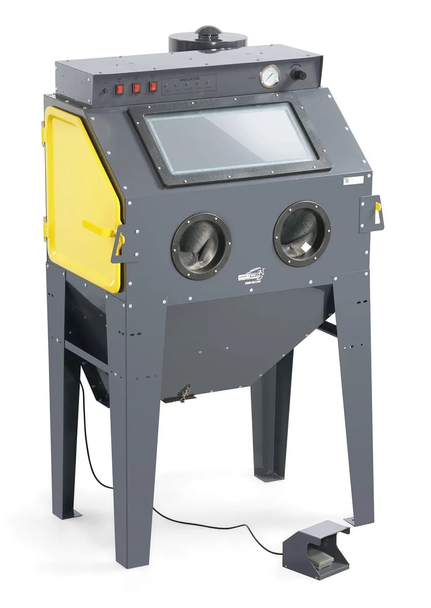 KraftWell KRW-SB350S Камера пескоструйная, боковая загрузка, 350 л