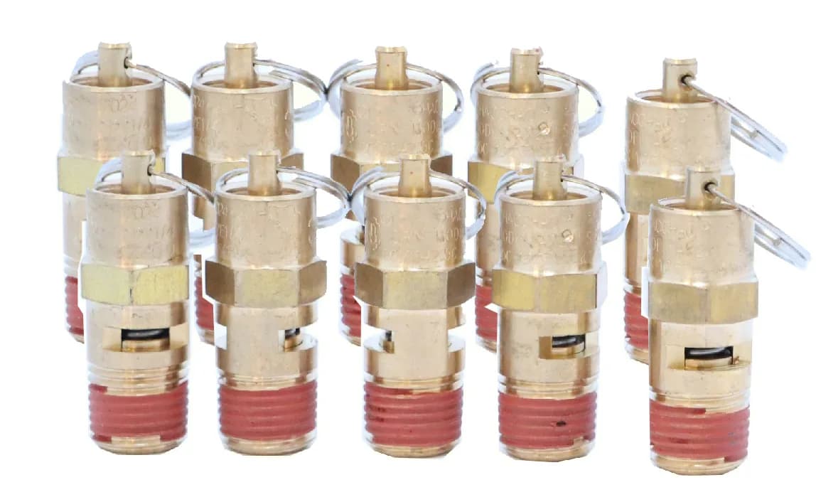 KraftWell KRW-SV14M-10 Клапан предохранительный M1/4", 16 бар, 10 шт