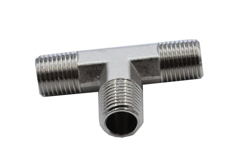 KraftWell KRW-TT14M3 Тройник Т-образный M1/4"-M1/4"-M1/4", 1 шт