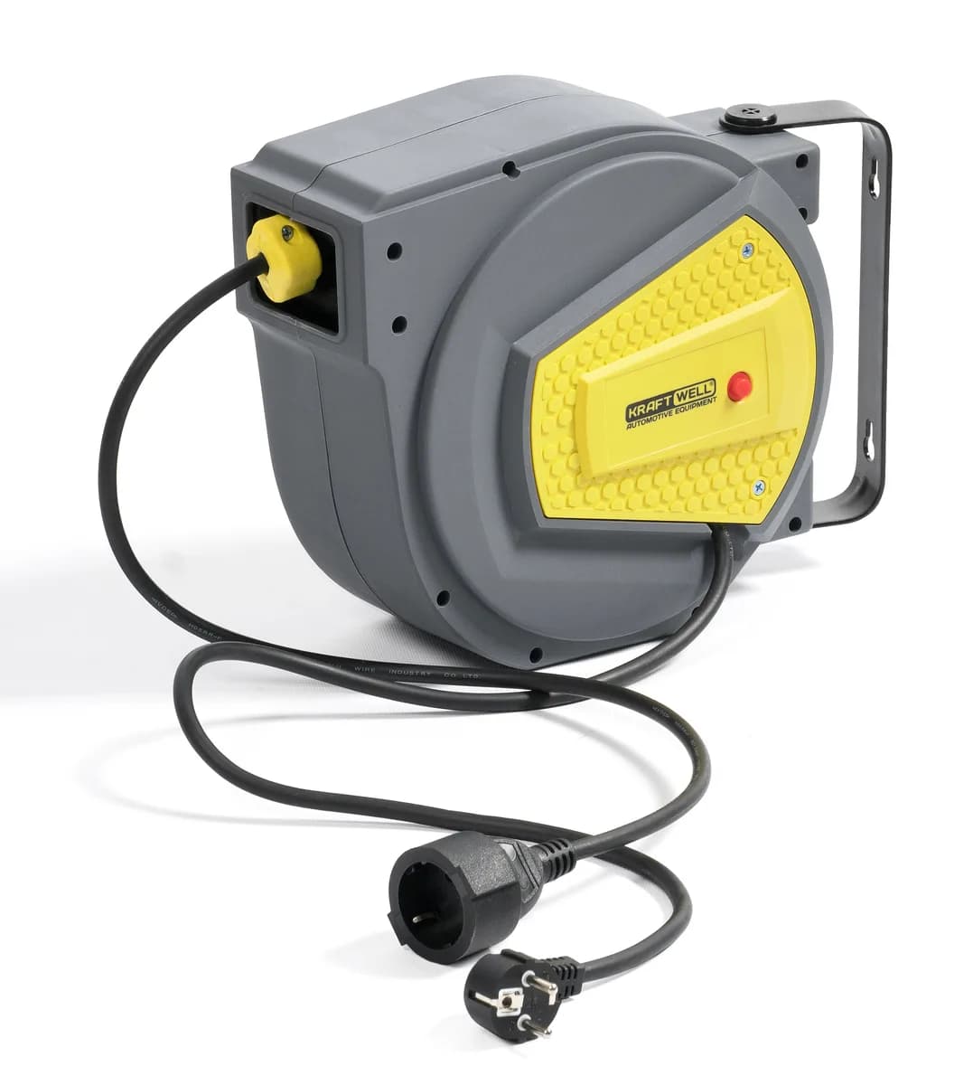 KraftWell KRW1731E Катушка электрическая 15 м, 3х1,5 мм2, автосмотка