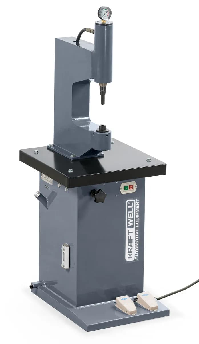 KraftWell KRW300E Станок для наклепки тормозных накладок (электро)