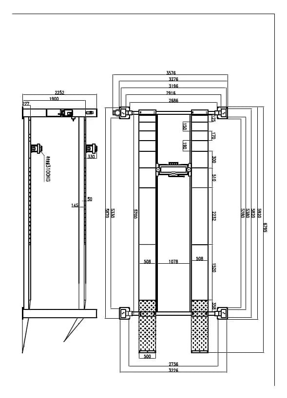 Подъёмники четырёхстоечные KRW5.5WA