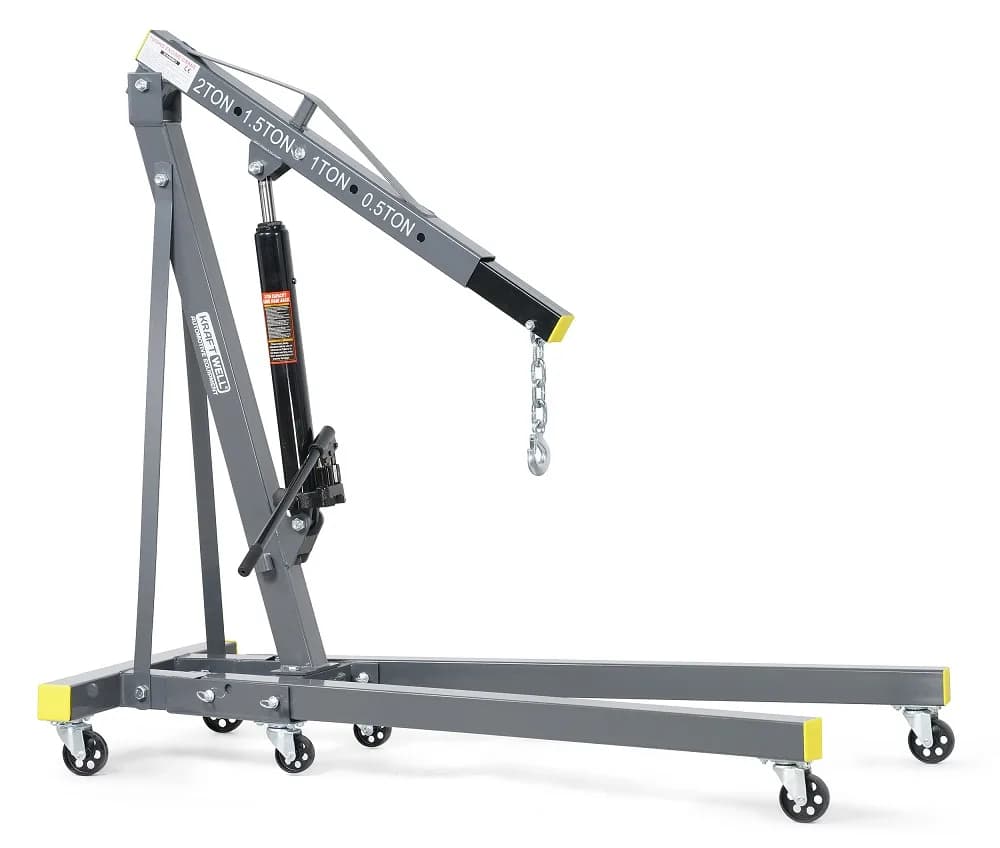 KraftWell KRWC2 Кран складной 2 т, двухтактный насос