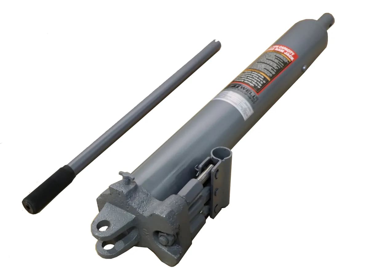 KraftWell KRWC2DCYL Цилиндр гидравлический с двухтактным насосом 5 т