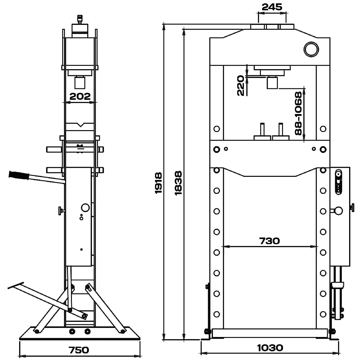 Прессы гидравлические KRWPR50A