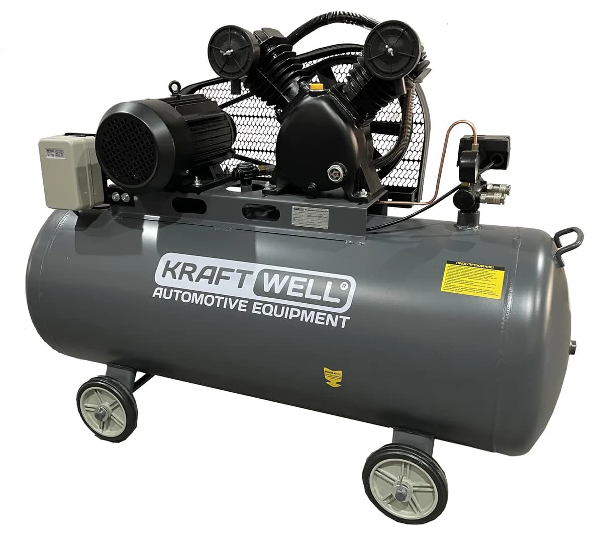KraftWell SPIRUS 580A Компрессор поршневой 580 л/мин, 10 бар, 200 л
