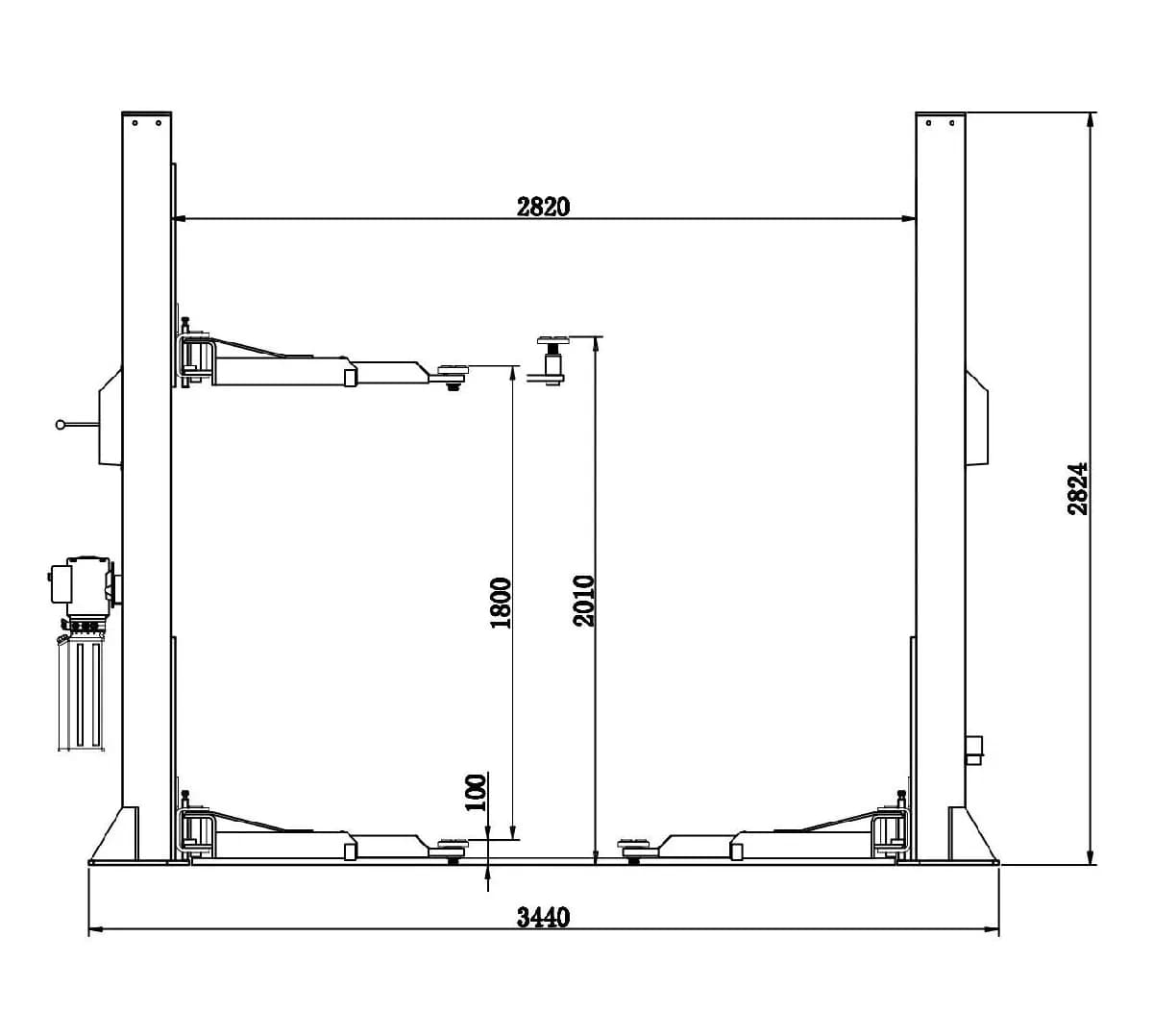 Подъёмники двухстоечные VERSA 2A/220