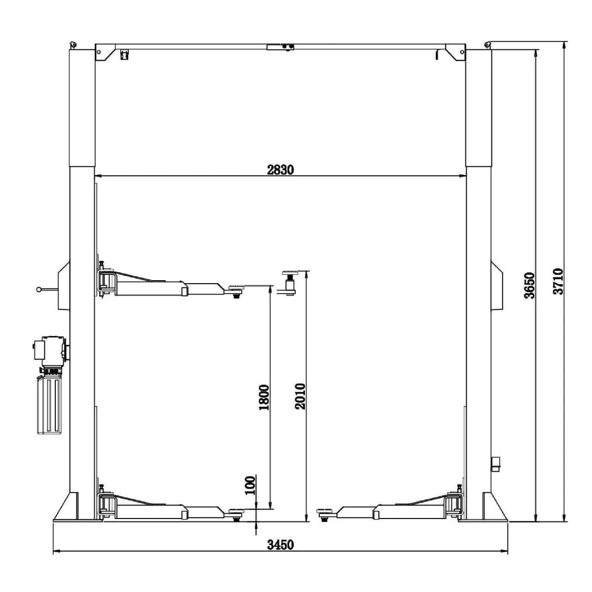 Подъёмники двухстоечные VERSA 2B