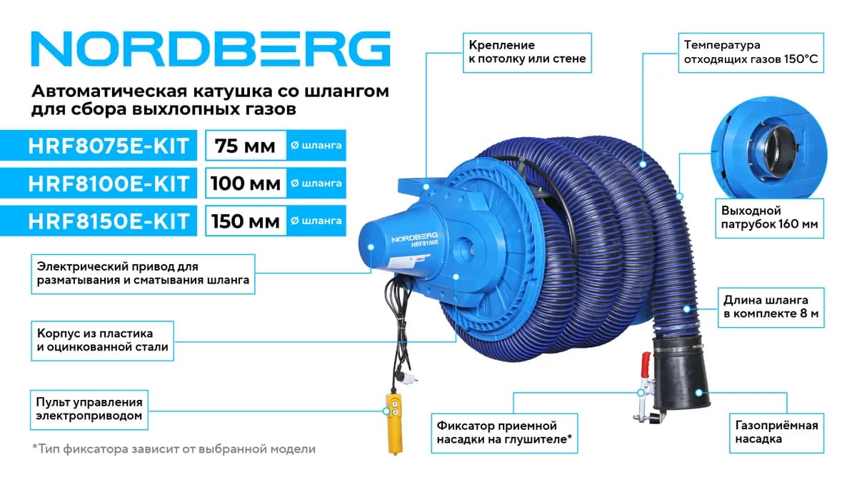 Вытяжка выхлопных газов HRF8075E-KIT