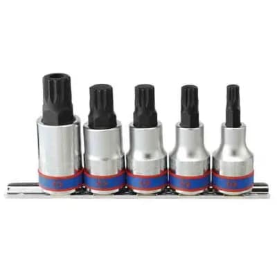 Набор торцевых насадок 1/2", SPLINE, М8-М16, 5 предметов