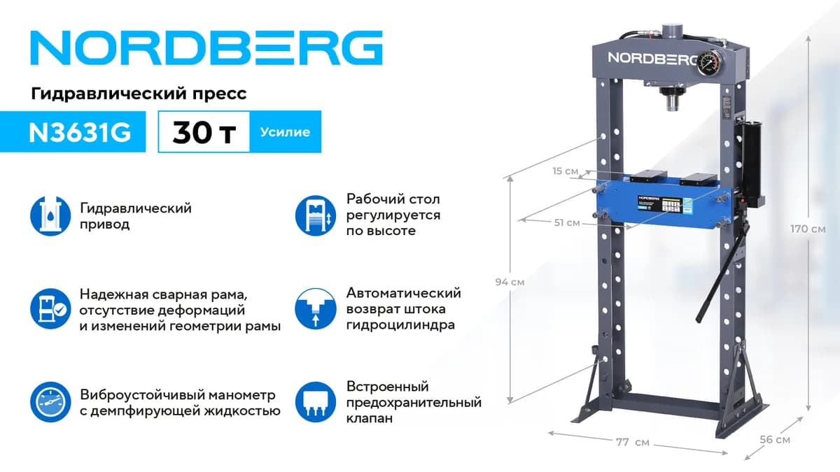 Прессы гидравлические N3631G