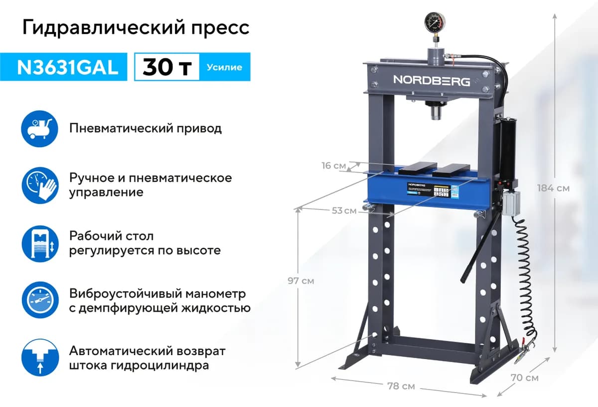 Прессы гидравлические N3631GAL