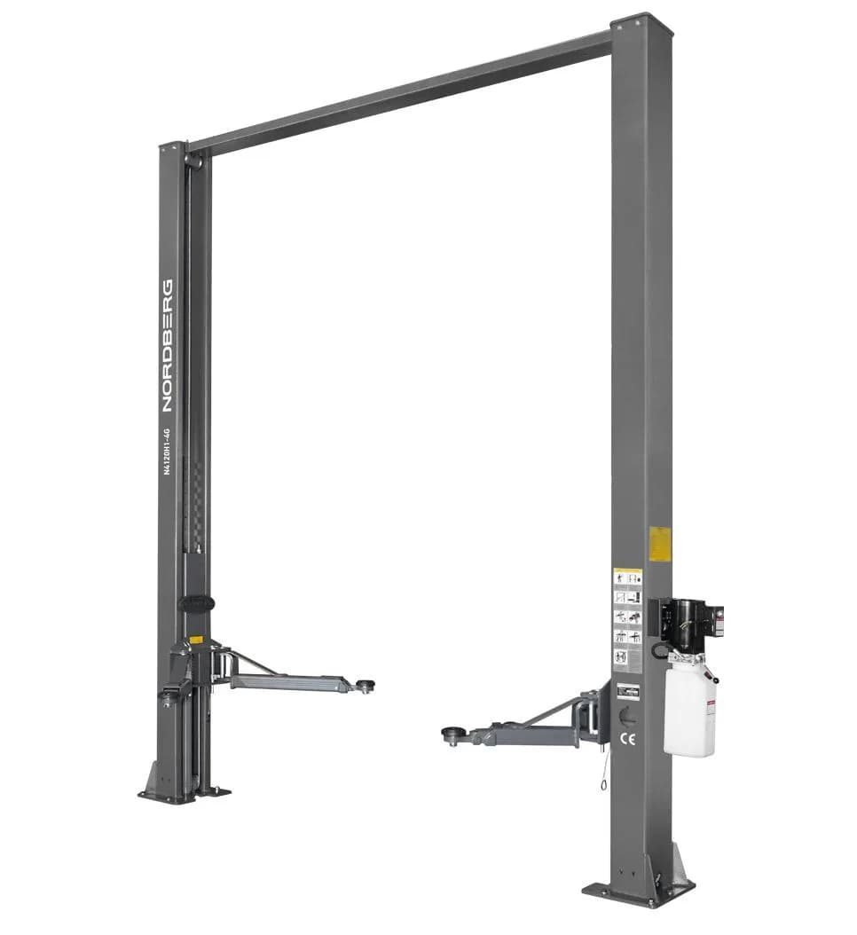 N4120H1-4G_3+2 Nordberg Подъемник двухстоечный 4 т, верхняя синхронизация, H=4 м, серый