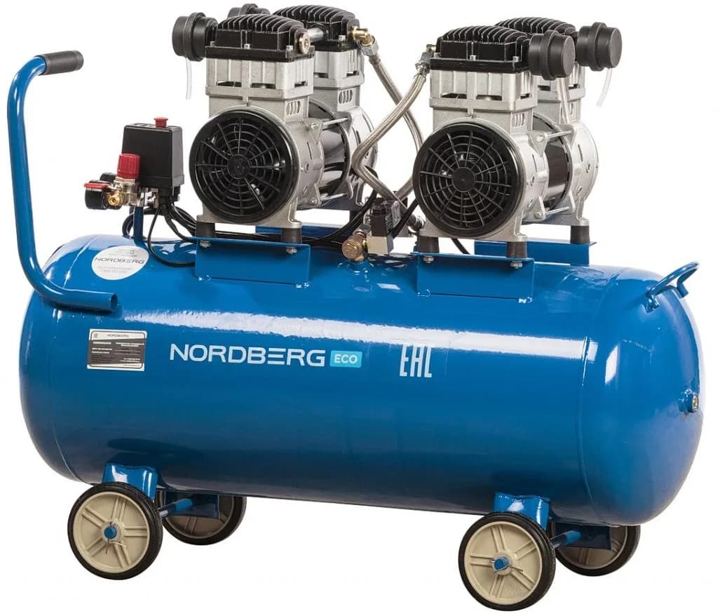 NCEO100/400 NORDBERG ECO Компрессор поршневой безмасляный, объем 100 л