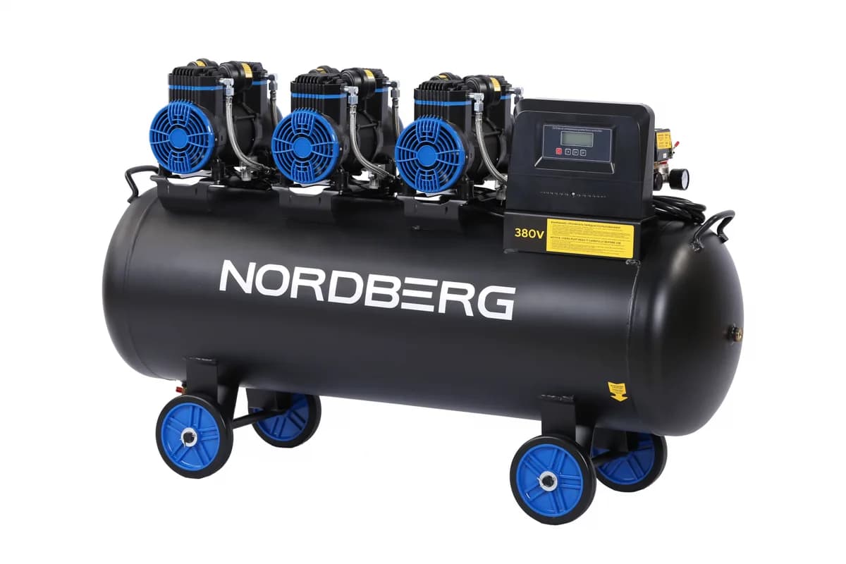NCEO160/750 NORDBERG Компрессор безмасляный 380 В, ресивер 160 л, 750 л/мин