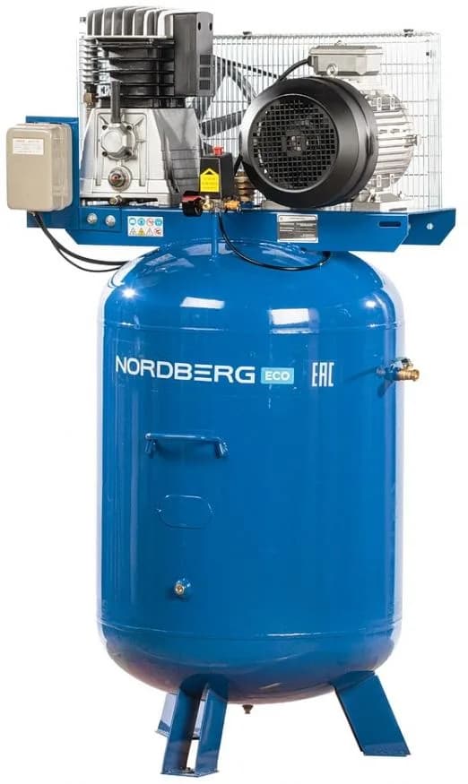 NCEV300/810 NORDBERG ECO Компрессор поршневой с ременным приводом вертикальный, объем 300 л