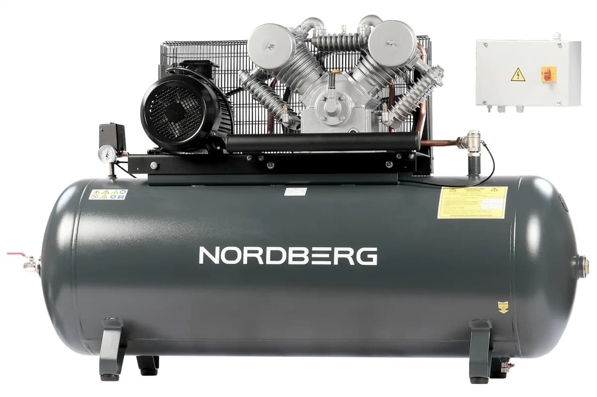 NCP500/1400-16 NORDBERG Компрессор поршневой с ременной передачей 380В, ресив. 500л, 1400л/мин
