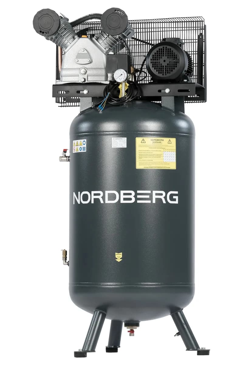 NCPV300/690 NORDBERG Компрессор вертикальный поршневой с ременной передачей 380В, ресив. 270л, 690л/мин