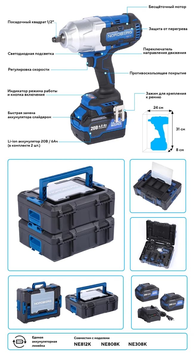 Электрогайковёрты NE812K