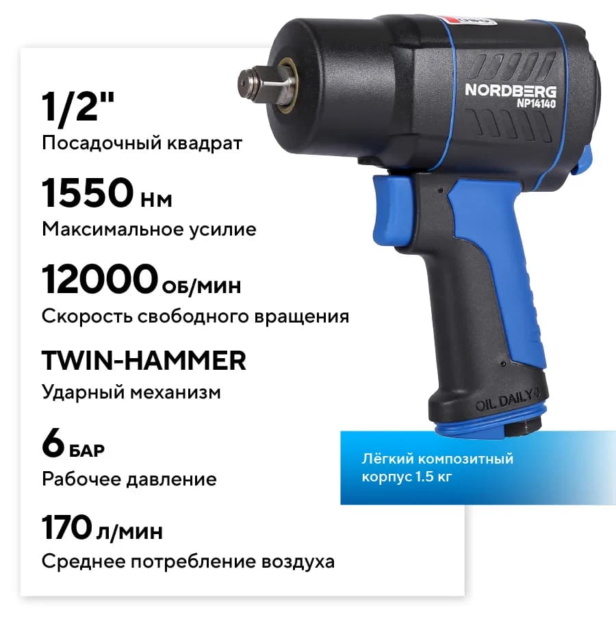 Гайковёрты пневматические NP14140