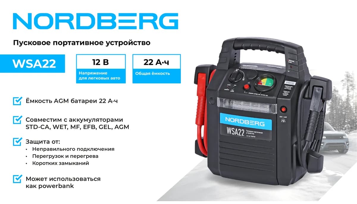 Зарядные и пуско-зарядные устройства WSA22
