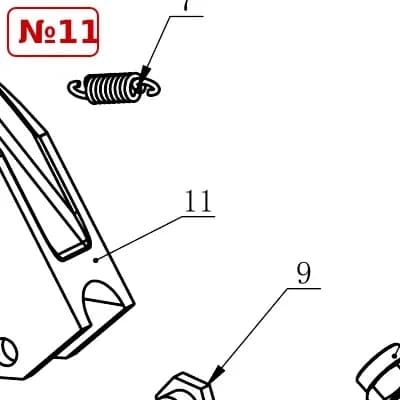 Крюк рабочий TC-10-1340001 (6000985) для 46TRK, 46TRK46