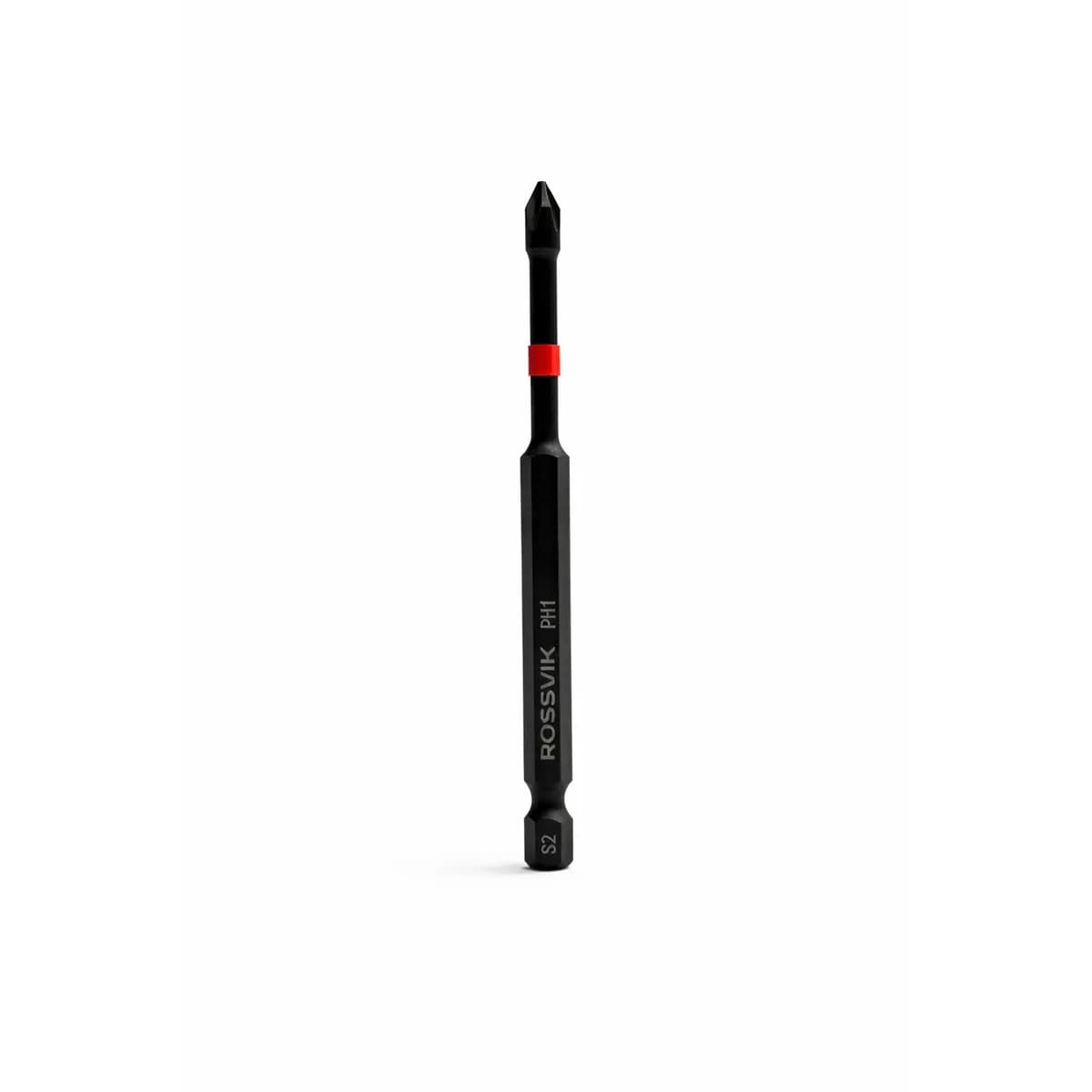 Бита ударная крестовая ROSSVIK 63100PH1-IB, PH1, 100 мм, 1/4", сплав S2 (10шт в коробке)