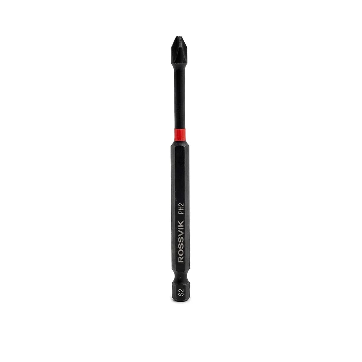 Бита ударная крестовая ROSSVIK 63100PH2-IB, PH2, 100 мм, 1/4", сплав S2 (10шт в коробке)