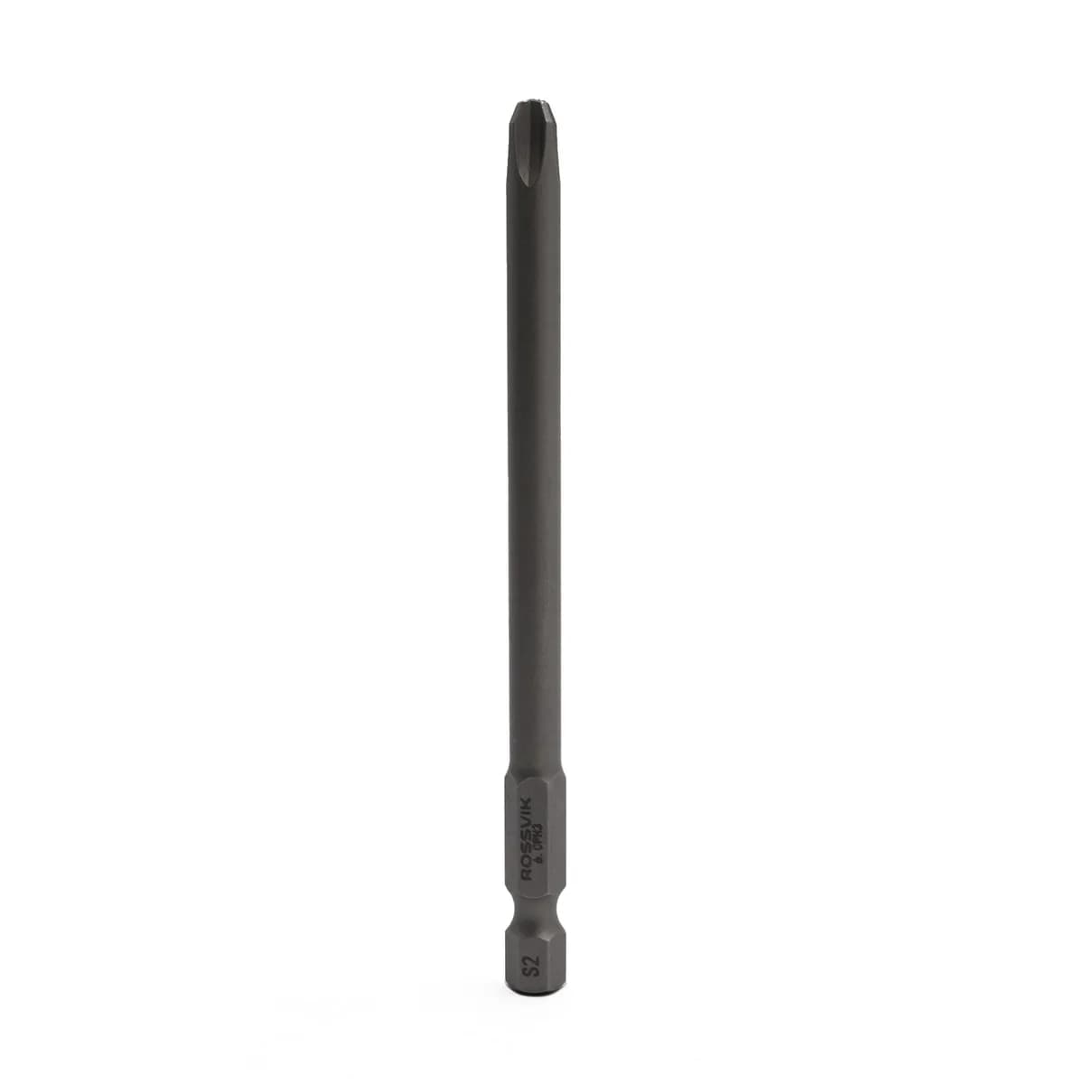 Бита крестовая ROSSVIK 63100PH3, PH3, 100 мм, 1/4", сплав S2 (10шт в коробке)