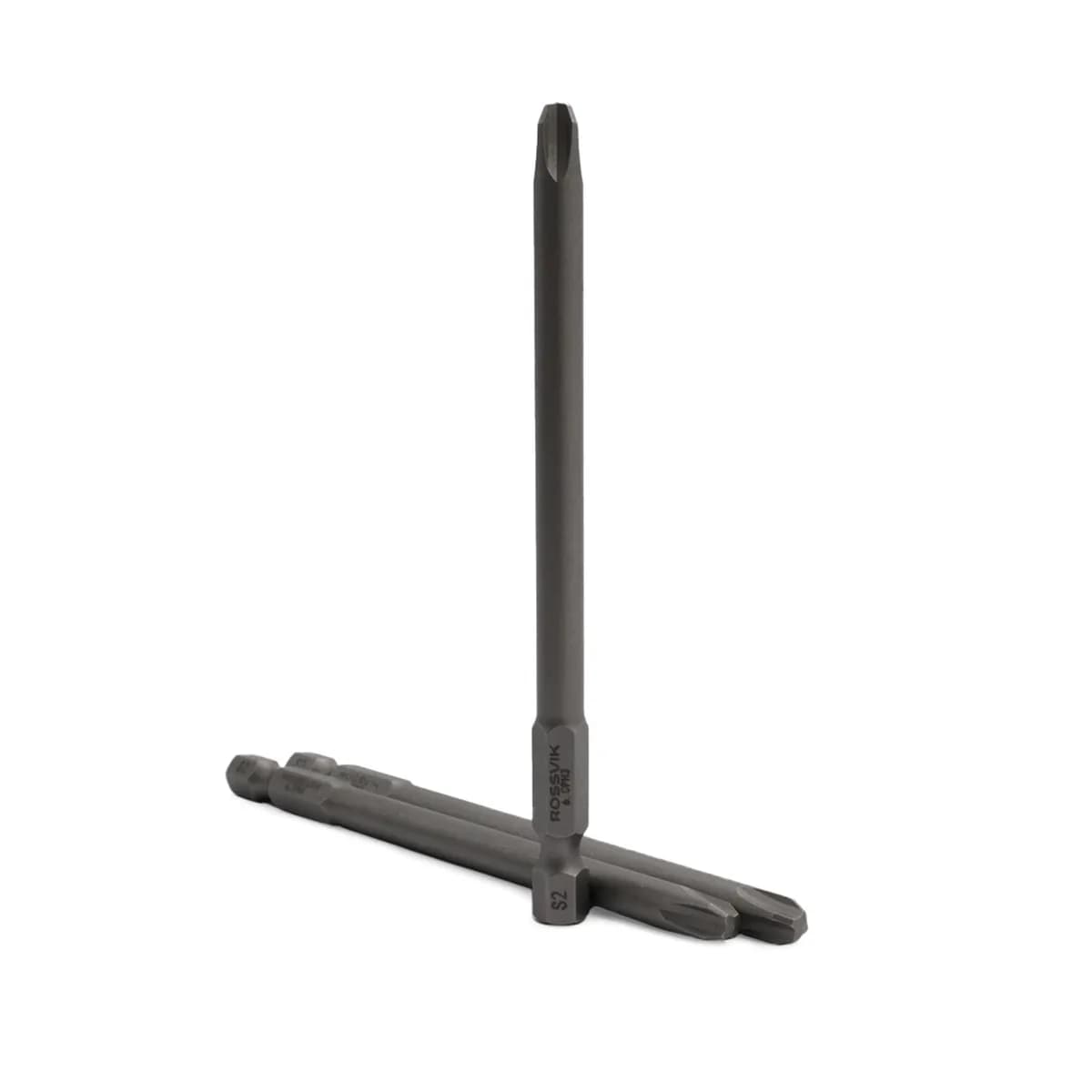 Бита ударная крестовая ROSSVIK 63100PH3-IB, PH3, 100 мм, 1/4", сплав S2 (10шт в коробке)