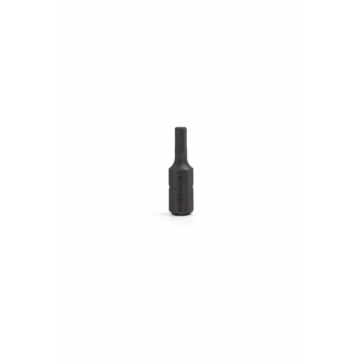 Бита HEX ROSSVIK 6325H30, H3.0, 25 мм, 1/4", сплав S2 (20шт в коробке)