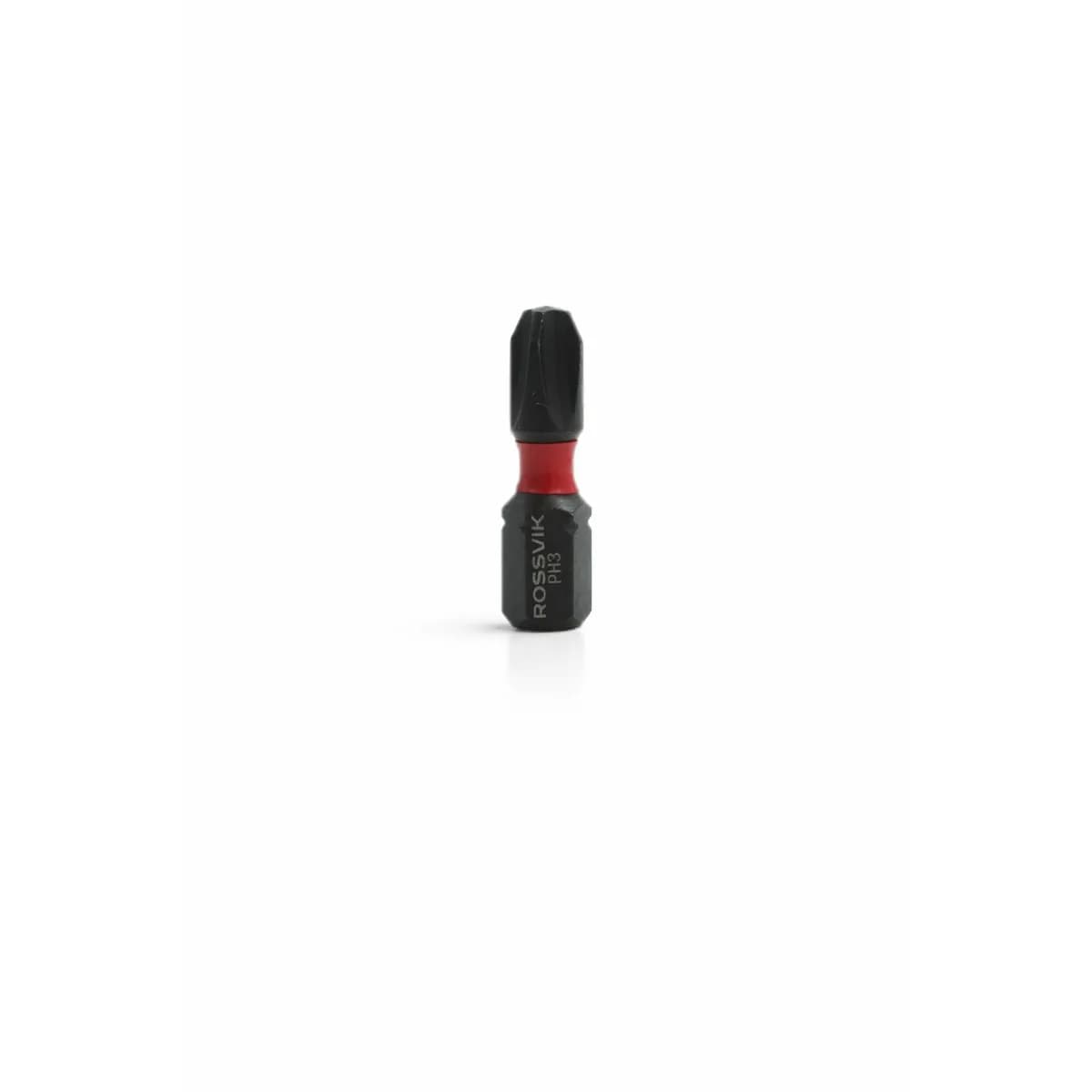Бита ударная крестовая ROSSVIK 6325PH3-IB, PH3, 25 мм, 1/4", сплав S2 (20шт в коробке)