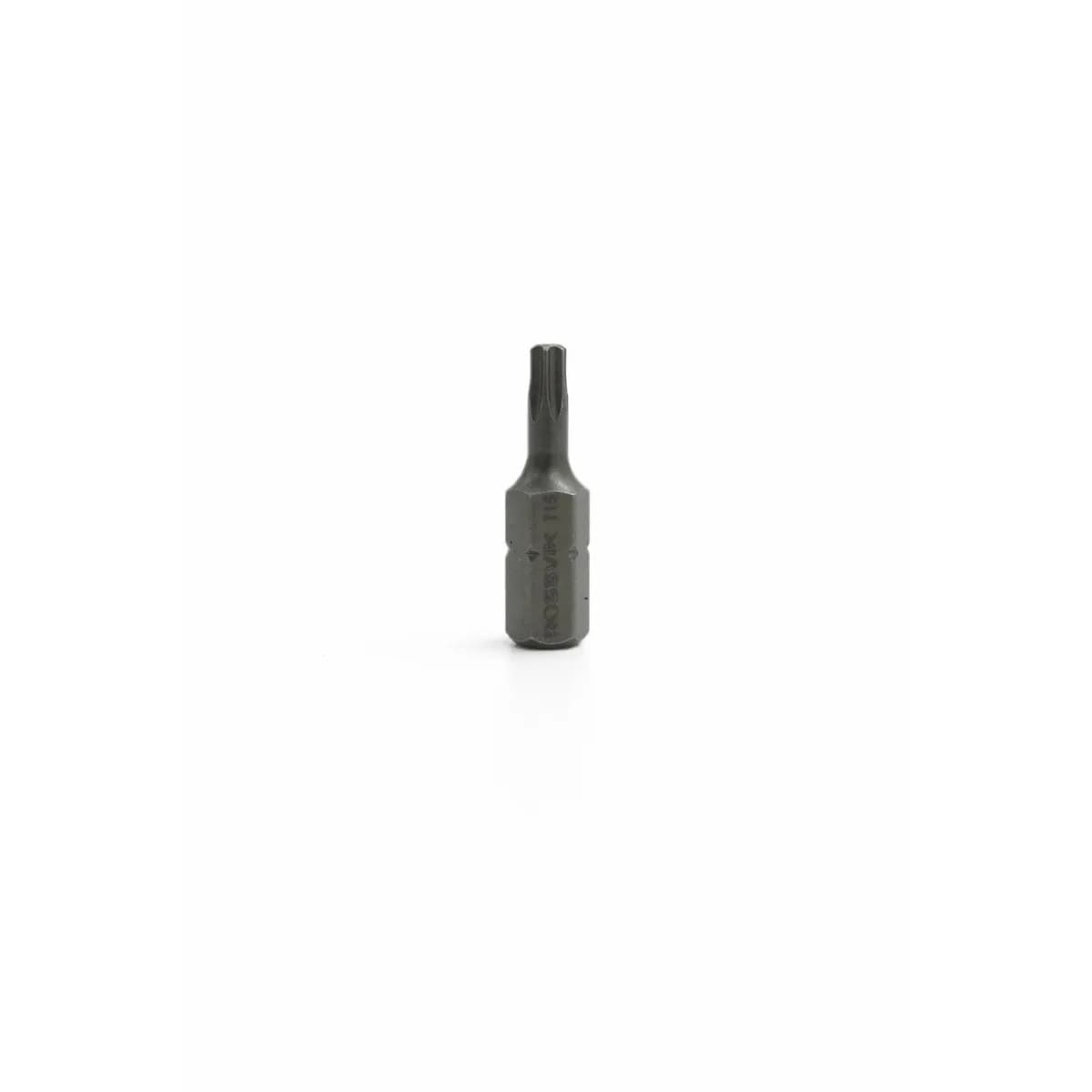 Бита TORX ROSSVIK 6325T15, T15, 25 мм, 1/4", сплав S2 (20шт в коробке)