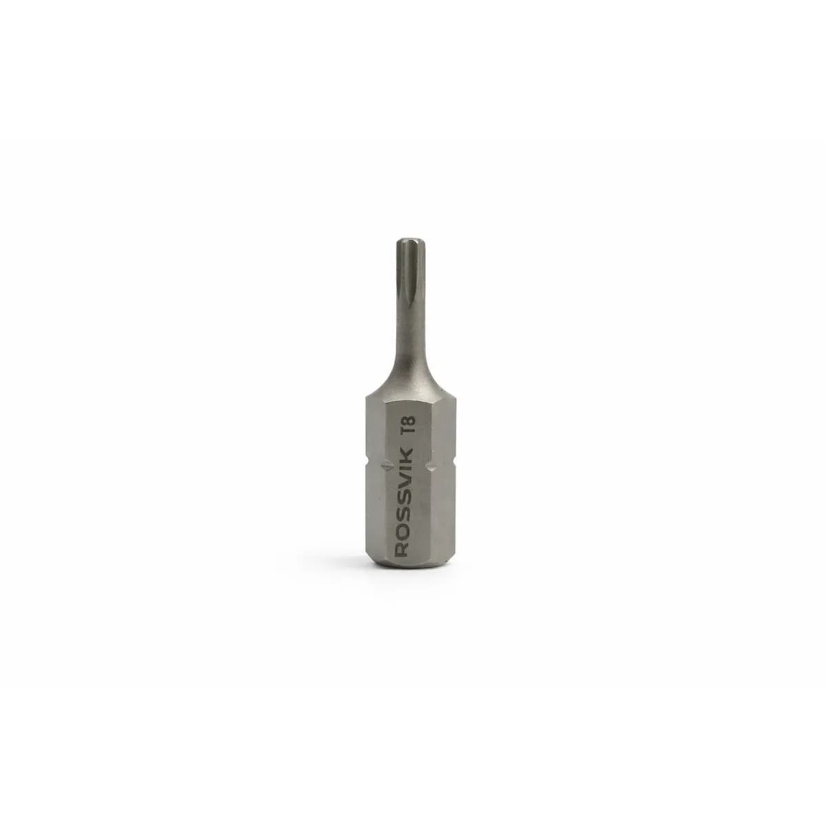 Бита TORX ROSSVIK 6325T8, T8, 25 мм, 1/4", сплав S2 (20шт в коробке)