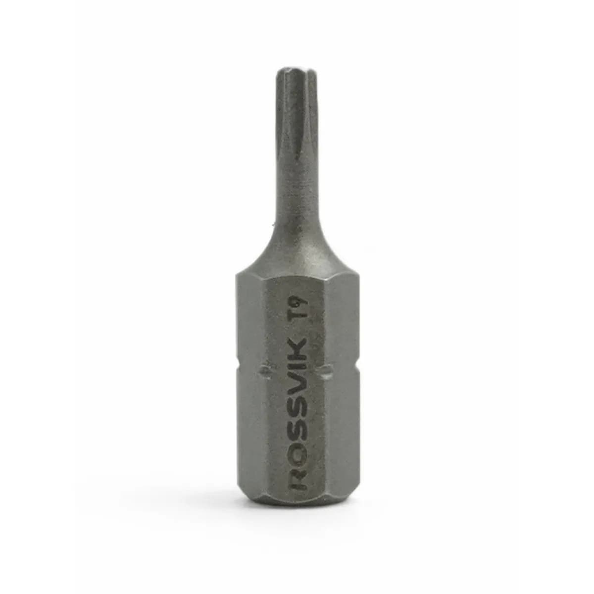 Бита TORX ROSSVIK 6325T9, T9, 25 мм, 1/4", сплав S2 (20шт в коробке)